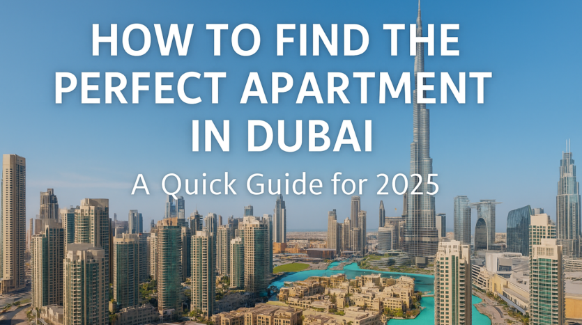 how to find the perfect apartment in Dubai