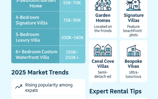 Palm Jumeirah villa rent 2025